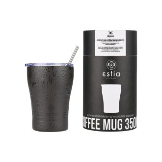 ESTIA ΘΕΡΜΟΣ COFFEE MUG SAVE THE AEGEAN 350ml NOIR ECHO