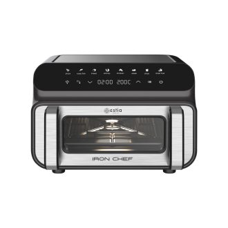ESTIA ΦΡΙΤΕΖΑ ΑΕΡΟΣ - ΦΟΥΡΝΑΚΙ & GRILL IRON CHEF 2000W 10lt ΜΕ 8 ΠΡΟΡΥΘΜΙΣΜΕΝΑ ΠΡΟΓΡΑΜΜΑΤΑ