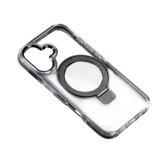 XO K31 iP16 6.1" TPU+Ακρυλική Μαγνητική Θήκη Τηλεφώνου Μαύρο