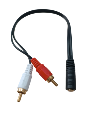 ATC Καλώδιο 3.5mm Θηλ. / 2RCA Αρσ. 0.20m