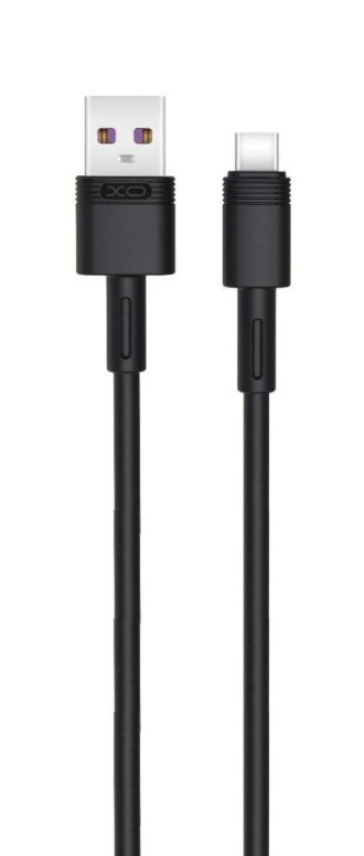 XO NB-Q166 5A Καλώδιο Γρήγορης Φόρτισης για Type-C Μαύρο 1m