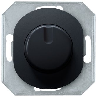 EON E6173.E Dimmer without cover frame with rotary single-pole switch 40-400VA, soft-touch black