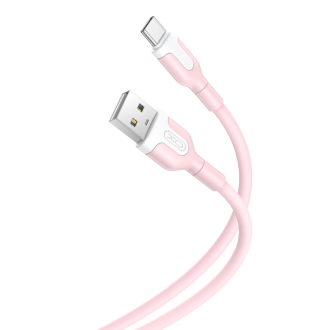 XO NB212 2.1A USB Καλώδιο Για Type-C 1m Ρόζ