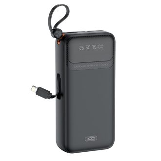XO PR279 Powerbank με Καλώδια USB-A Type-C Micro & Lightning 20.000mAh