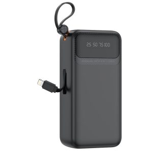 XO PR280 Powerbank με Καλώδια USB-A Type-C Micro & Lightning 30.000 mAh