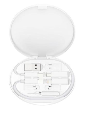 XO CX031 Adapter Family Box + Μαγνητικός ασύρματος φορτιστής 15W Λευκό