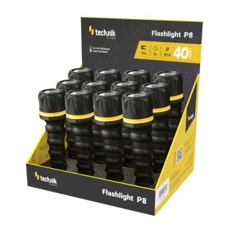 Technik Φακοί P8 με Ελαστική Υφή 40lm Κουτί 12τμχ (2xAA δεν περιλαμβάνονται)