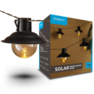Modee Lighting Ηλιακή Γιρλάντα LED με 10 Φωτάκια 4,7m DS008