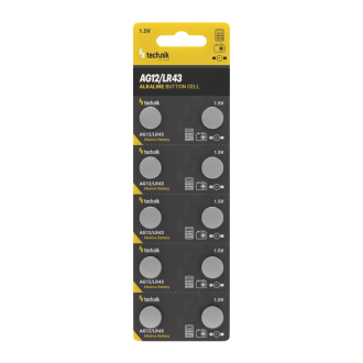 Technik Αλκαλικές Μπαταρίες Κουμπιά Platinum AG12 / LR43 / 186 / 386 1.5V B10