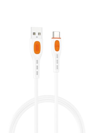XO NB280 Καλώδιο δεδομένων Type-C 1M 3A Λευκό