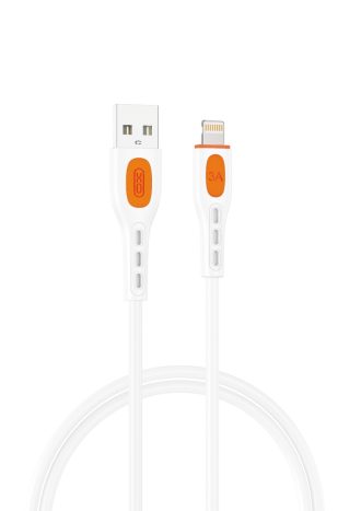 XO NB280 Καλώδιο Δεδομένων Lightning  1M 3A Λευκό