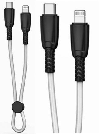 XO NB-Q248A Καλώδιο Φόρτισης + Data Suluo Series Type-c to Lightning 27W L=25cm Άσπρο