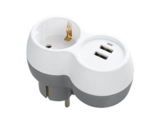 Technik Professional Πρίζα 1 Θέση + 2 USB-A 16A