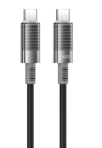 XO NB-Q282B Καλώδιο Σιλικόνης Type-c σε Type-c 60W Μαύρο